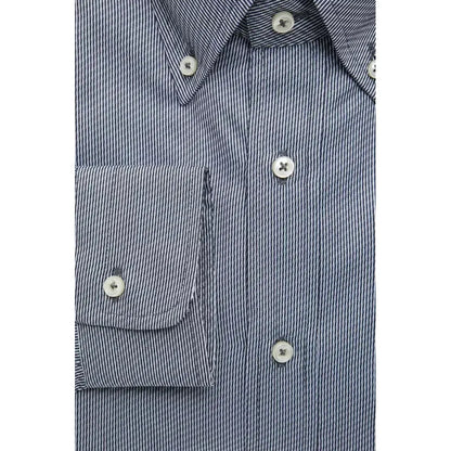 Robert Friedman Blue Cotton Men's Shirt