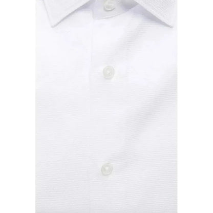 Robert Friedman White Cotton Men's Shirt Robert Friedman