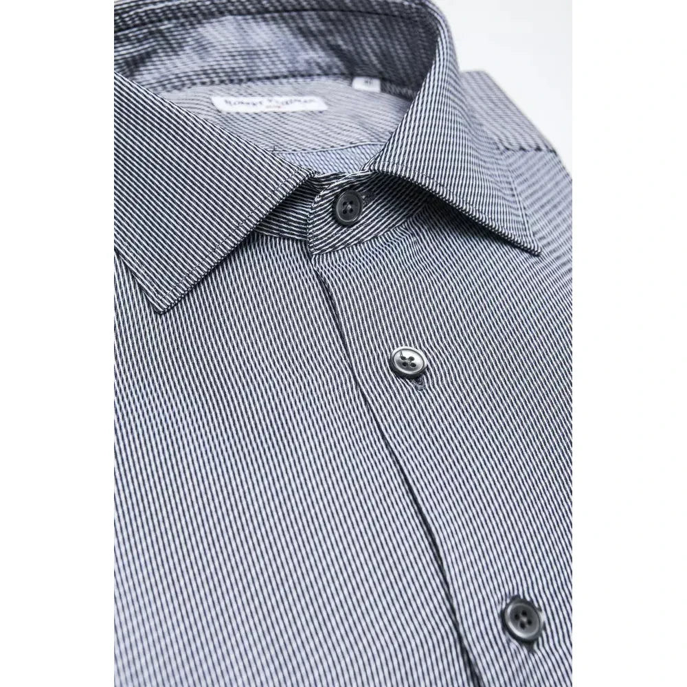 Sleek Medium Slim Collar Cotton Shirt