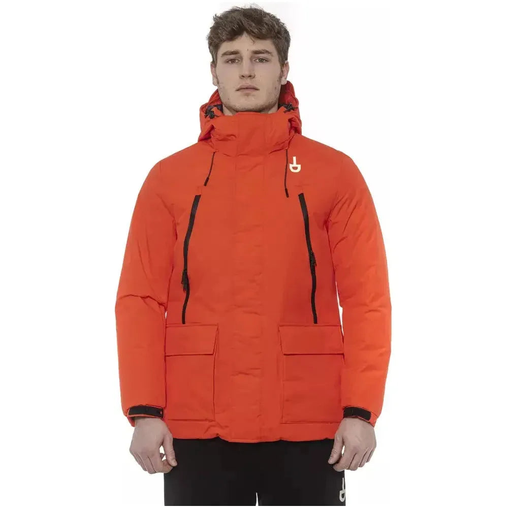 Tond Red Polyester Men's Jacket MAN COATS & JACKETS