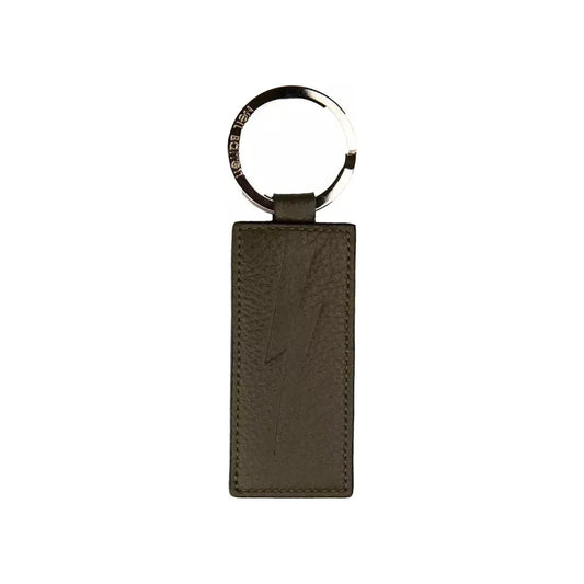 Neil Barrett Emerald Elegance Leather Keychain Neil Barrett