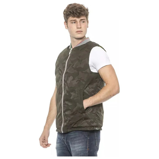 Billionaire Italian Couture Army Polyester Mens Vest Billionaire Italian Couture