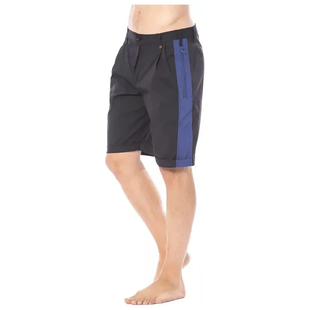 Verri Black Cotton Men's Casual Short