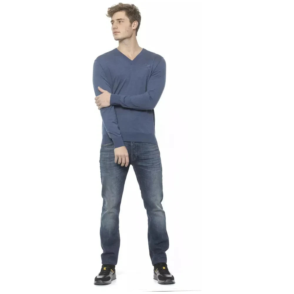 Elegant Cashmere V-Neck Men's Sweater