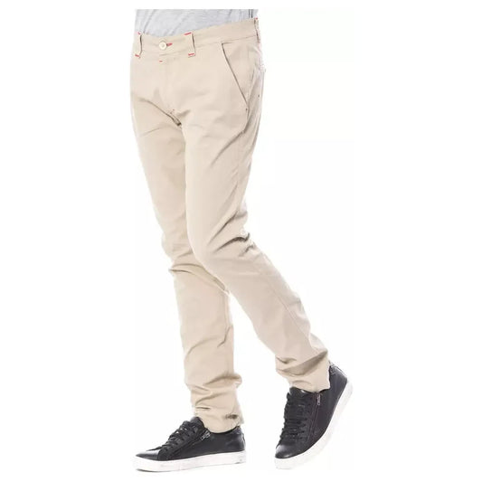 Beige Slim Fit Chino Pants