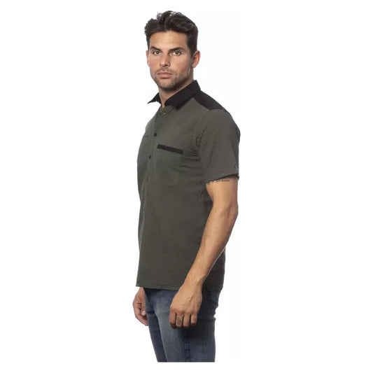 Verri Army Regular Fit Cotton Blend Shirt