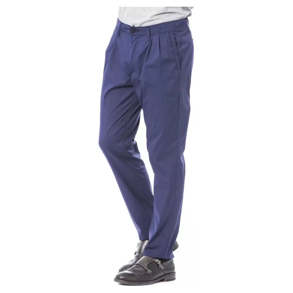 Elegant Slim Fit Chino Pants in Blue