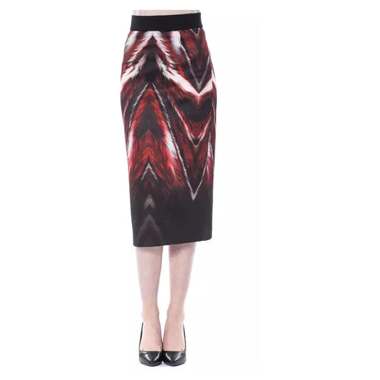 BYBLOS Elegant Multicolor Long Pencil Skirt WOMAN SKIRTS BYBLOS