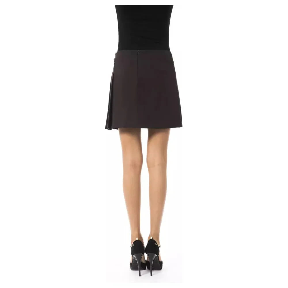 Chic Brown Tulip Short Skirt