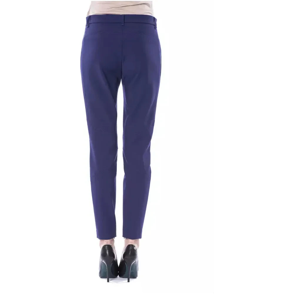 Chic Slim Fit Trousers with Zip Pockets