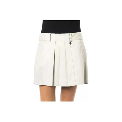 BYBLOS Gray Cotton Women Skirt WOMAN SKIRTS