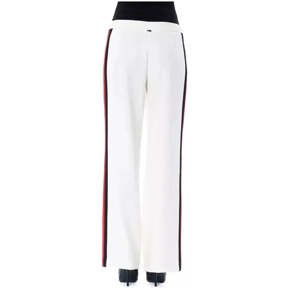 BYBLOS White Polyester Women Pants Jeans & Pants