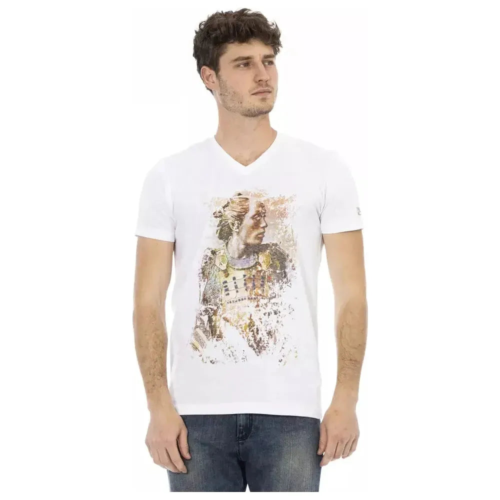 Trussardi Action White Cotton T-Shirt