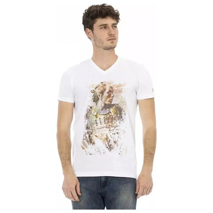 Trussardi Action White Cotton T-Shirt