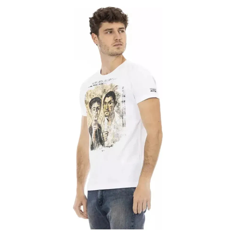 Trussardi Action White Cotton Men's T-Shirt