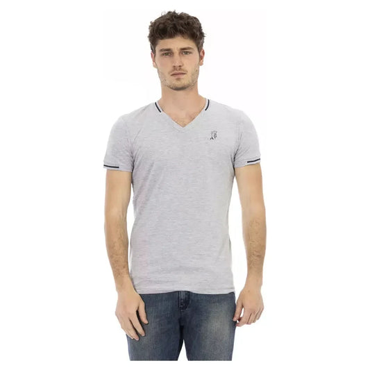 Classic V-Neck Cotton Blend Tee