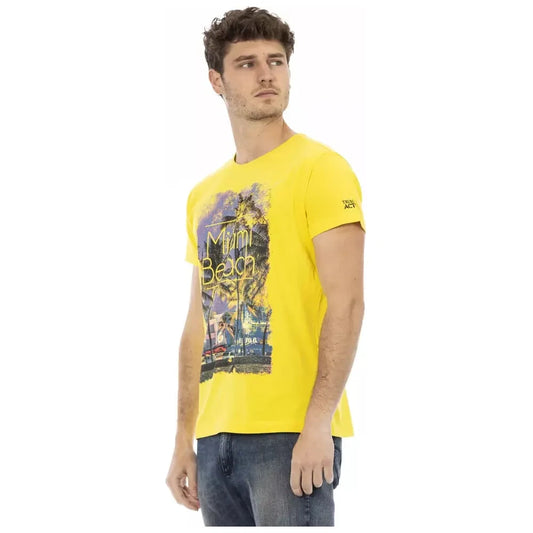 Sunshine Yellow Cotton Blend T-Shirt