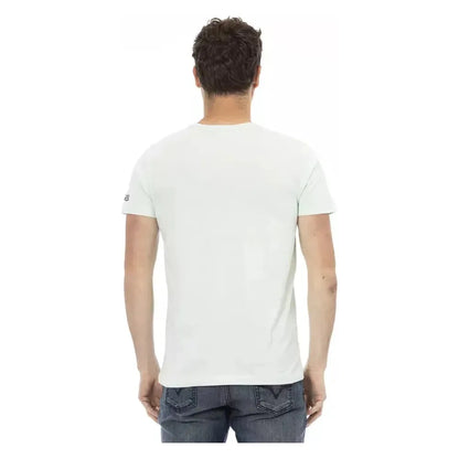 Trussardi Action "Light Blue Cotton Men's T-Shirt" Trussardi Action
