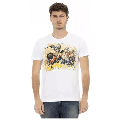 Trussardi Action White Cotton Men T-Shirt