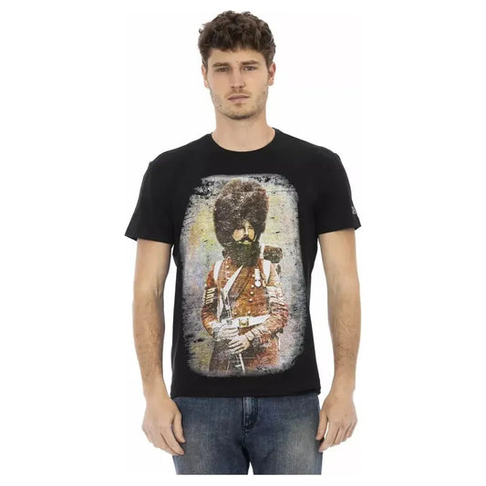 Trussardi Action Black Cotton Men's T-Shirt