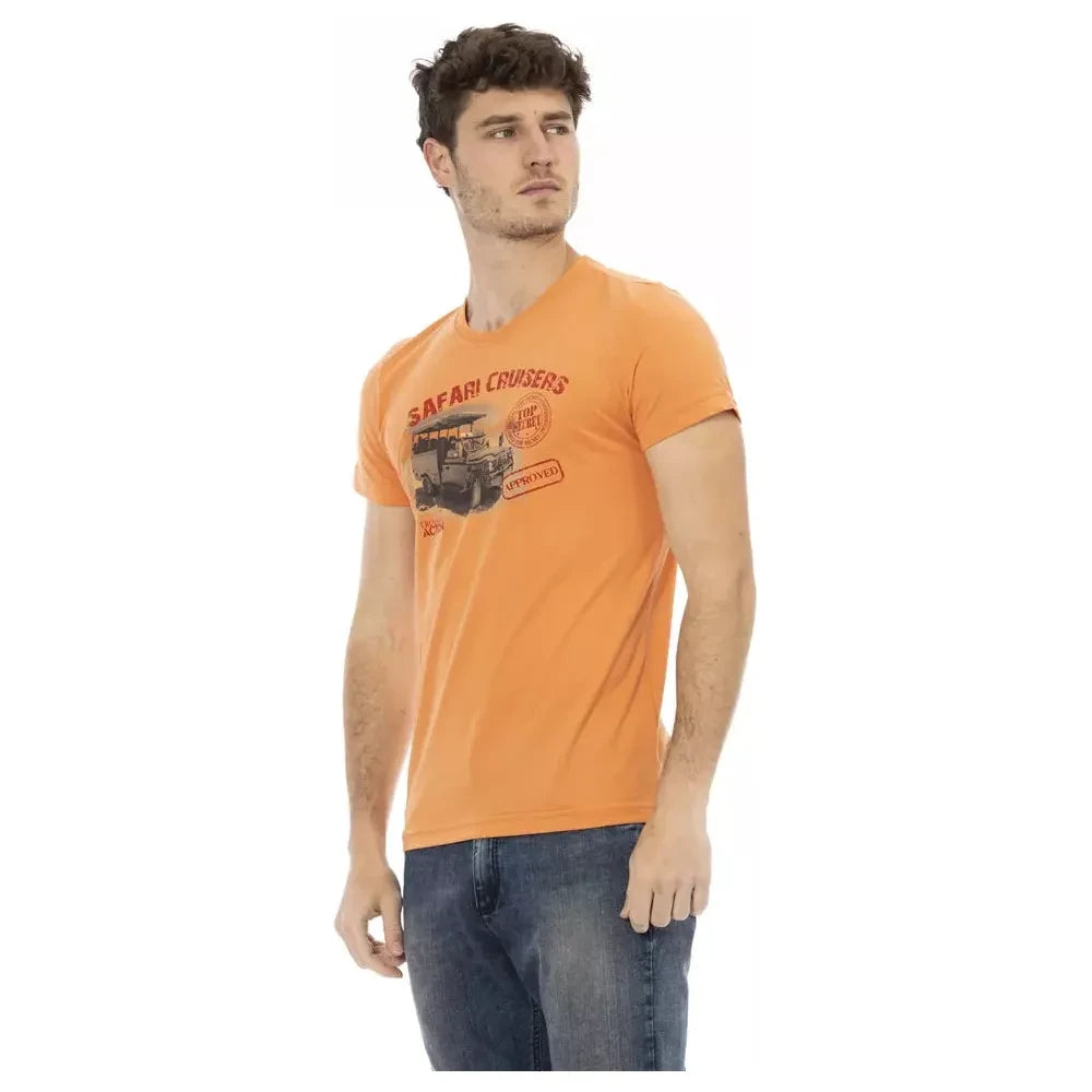 Elegant Orange Short Sleeve Tee