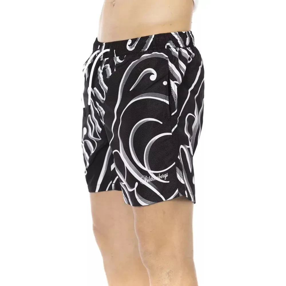 Bikkembergs Sleek All-over Print Men's Swim Shorts Bikkembergs