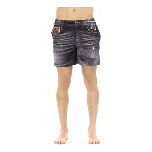 Elegant Beachside Charm Men's Swim Shorts