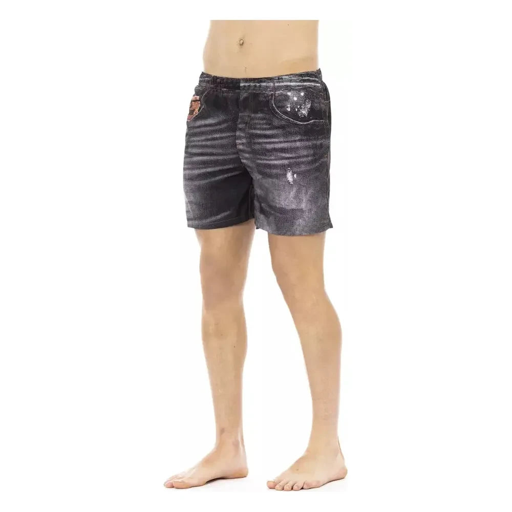 Elegant Beachside Charm Men's Swim Shorts