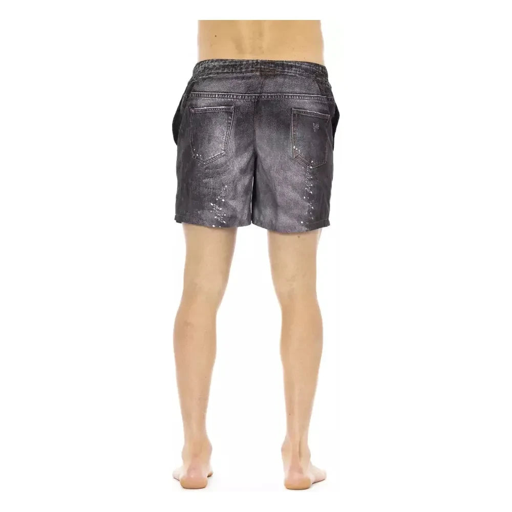 Elegant Beachside Charm Men's Swim Shorts