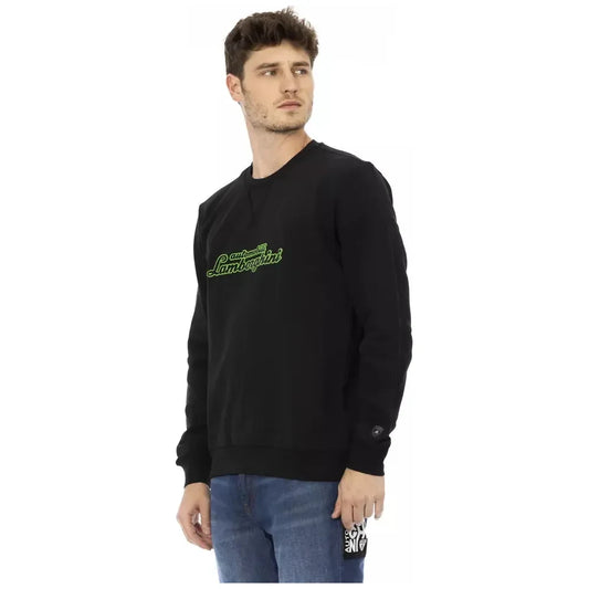 Sleek Cotton Crewneck Sweatshirt with Logo