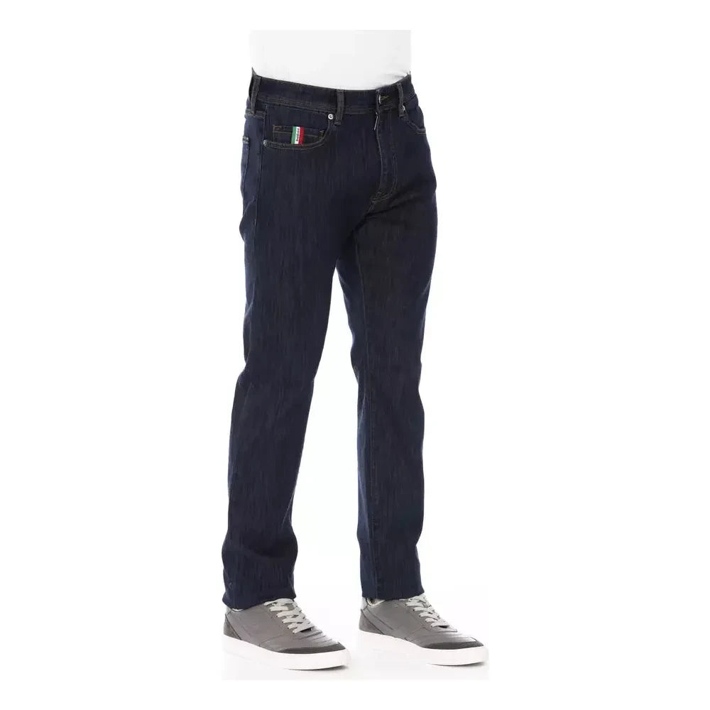 Chic Tricolor Insert Jeans for Men