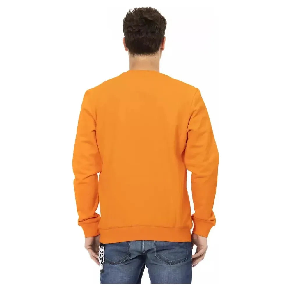 Automobili Lamborghini Orange Cotton Men's Sweater