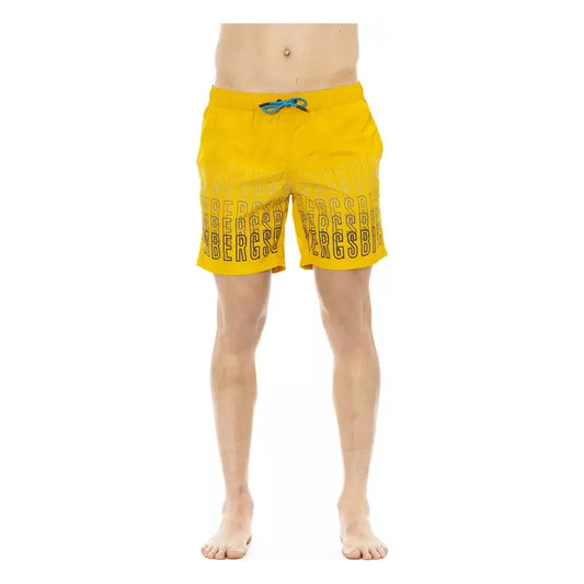 Degradé Print Swim Shorts in Vibrant Yellow