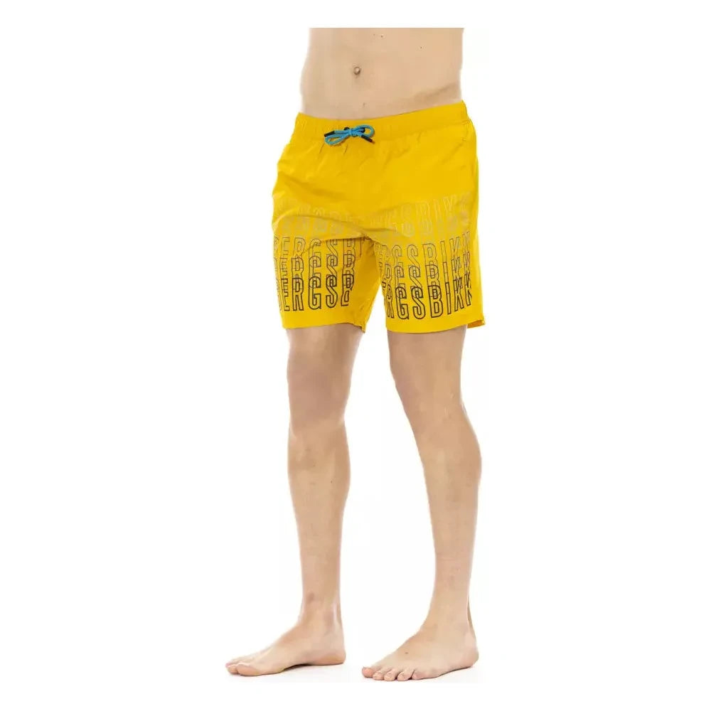 Degradé Print Swim Shorts in Vibrant Yellow