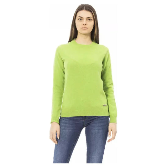 Baldinini Trend Elegant Wool-Cashmere Crewneck Sweater Baldinini Trend