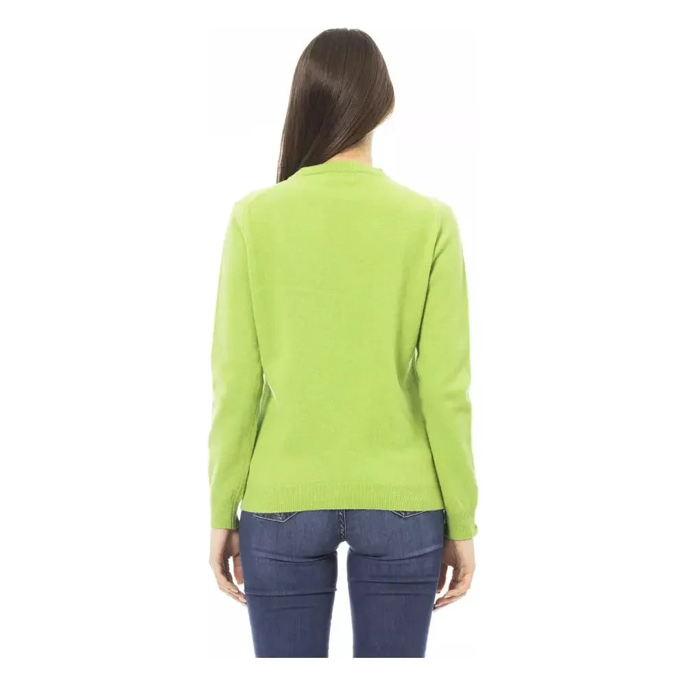 Elegant Wool-Cashmere Crewneck Sweater