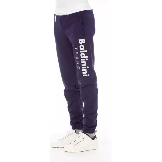 Baldinini Trend Chic Purple Fleece Sport Pants - Elevate Your Style Baldinini Trend