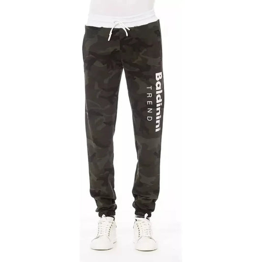 Chic Green Fleece Sport Pants