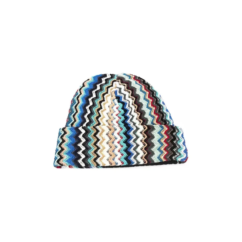 Geometric Fantasy Multicolor Wool Blend Hat