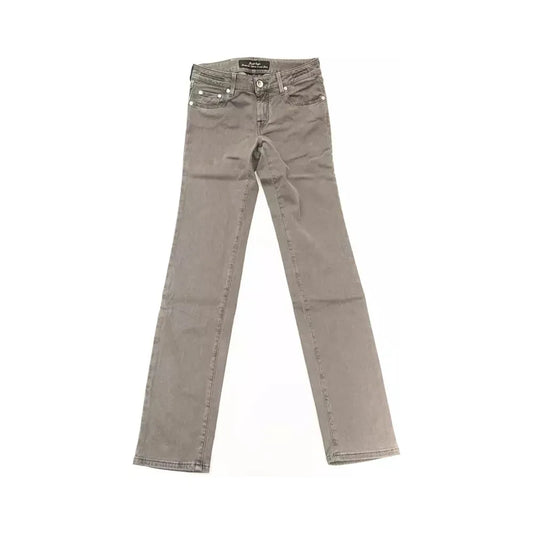 Jacob Cohen Gray Modal Women Jeans Jacob Cohen