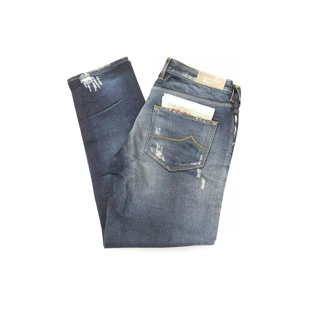 Jacob Cohen Blue Cotton Jeans Denim Jacob Cohen