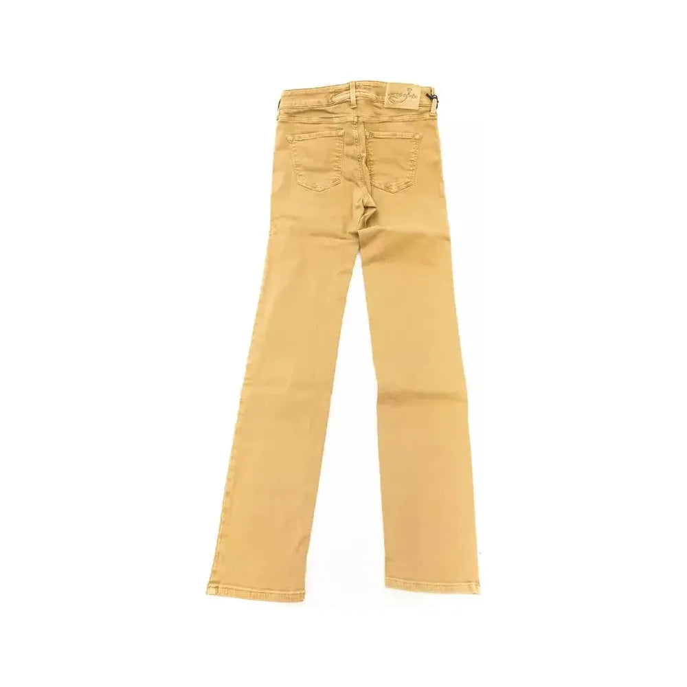 Jacob Cohen Beige Cotton Women Jeans Jacob Cohen