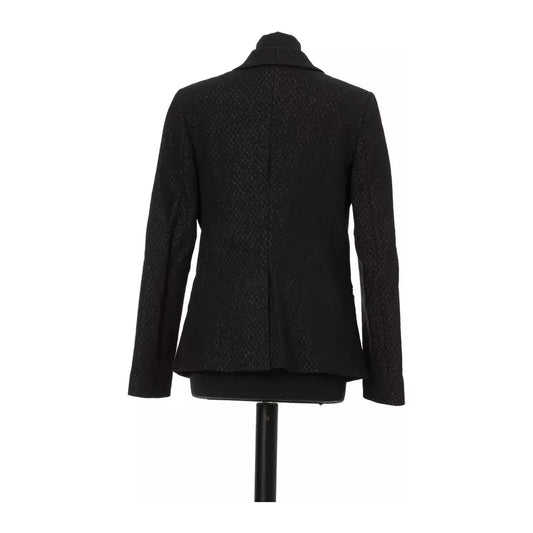 Elegant Slim Cut Fabric Jacket with Lurex Details