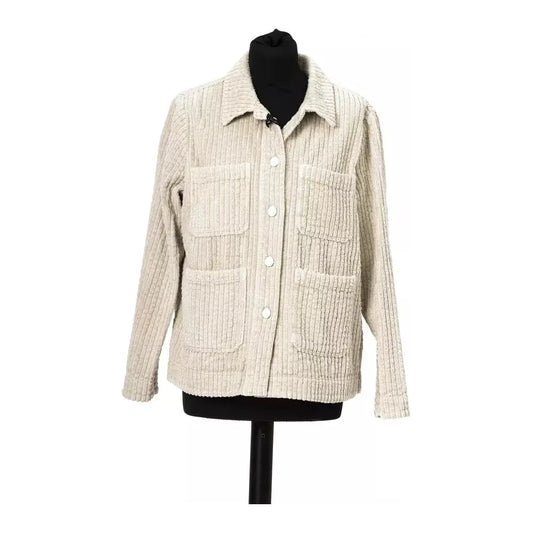 Elegant Wide Ribbed Cotton Jacket