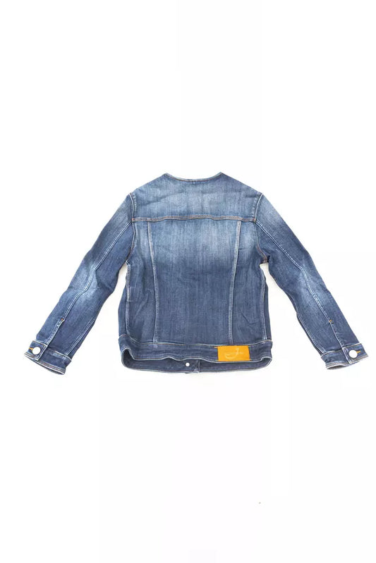 Jacob Cohen Chic Denim Round Neck Jacket Jacob Cohen