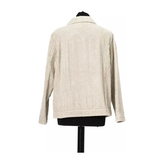 Elegant Wide Ribbed Cotton Jacket