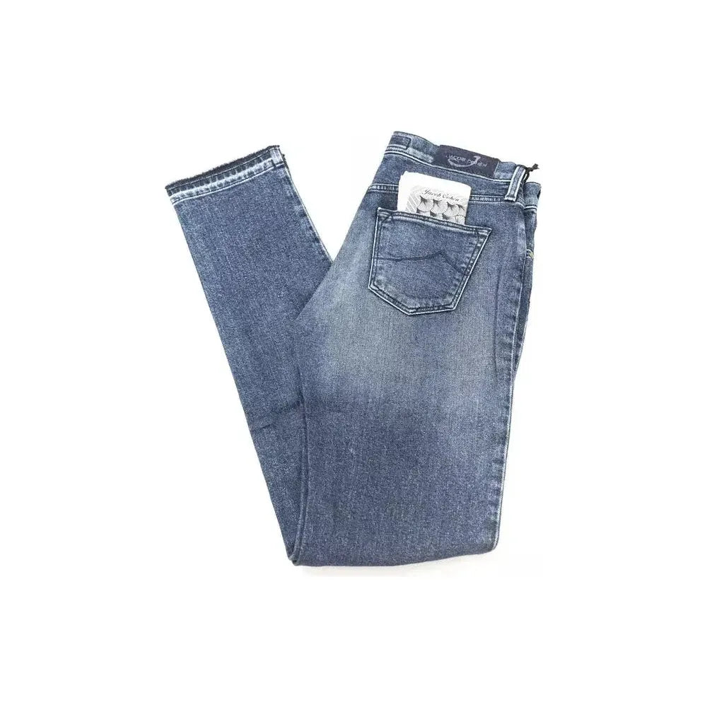Jacob Cohen Blue Cotton Jeans Denim Jacob Cohen