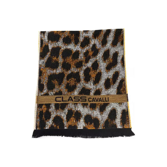 Cavalli Class Elegant Animalier Fantasy Logo Scarf Scarves Cavalli Class