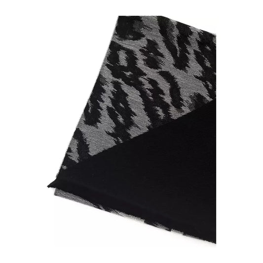 Elegant Animalier Fantasy Wool-Blend Scarf