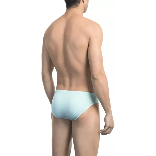 Chic Light Blue Side Print Speedo